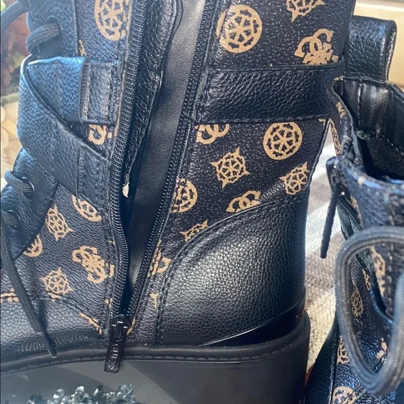 Guess Black and Tan Ankle Boots - Picture 8 of 11